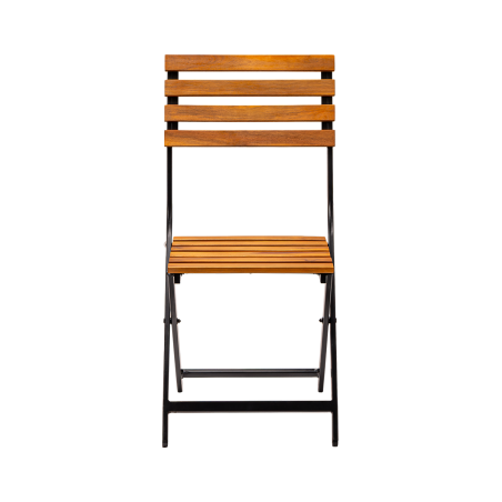 Chaise de jardin ERICA noir et acacia