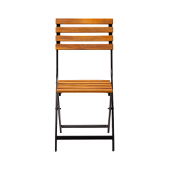 Chaise de jardin ERICA noir et acacia