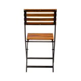 Chaise de jardin ERICA noir et acacia