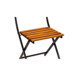 Chaise de jardin ERICA noir et acacia