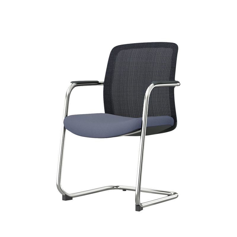 Chaise de formation QUADRA noir et gris