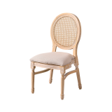 Chaise de mariage MEDALION naturel blanchi