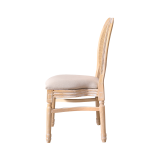 Chaise de mariage MEDALION naturel blanchi
