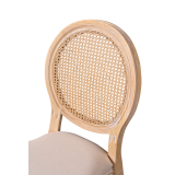 Chaise de mariage MEDALION naturel blanchi