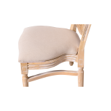 Chaise de mariage MEDALION naturel blanchi