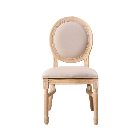 Chaise de mariage MONARCH FULL TAP naturel blanchi