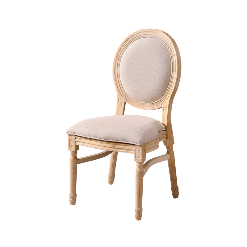 Chaise de mariage MONARCH FULL TAP naturel blanchi