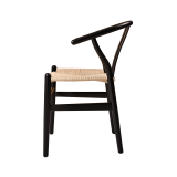 Chaise de restaurant en bois WISHBONE noir