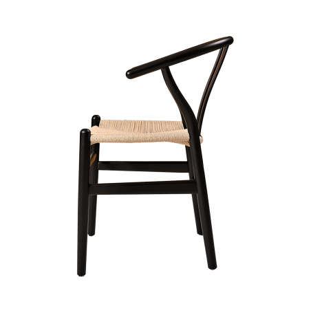 Chaise de restaurant en bois WISHBONE noir
