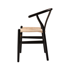 Chaise de restaurant en bois WISHBONE noir