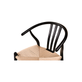Chaise de restaurant en bois WISHBONE noir