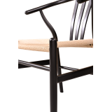 Chaise de restaurant en bois WISHBONE noir