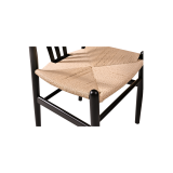 Chaise de restaurant en bois WISHBONE noir