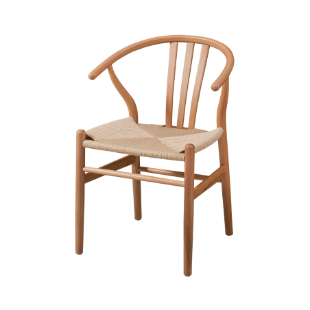 Chaise de restaurant en bois WISHBONE naturel