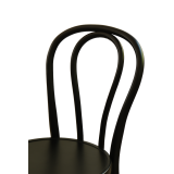 La chaise de restaurant en bois MONET 18 noir