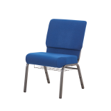 Chaise d'église AMBASSADOR bleu marine