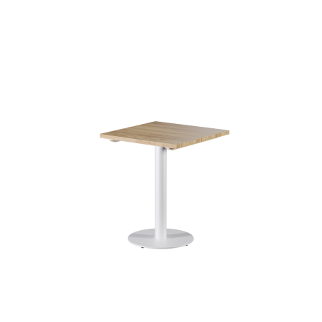 Table avec plateau bois ALFA R blanc