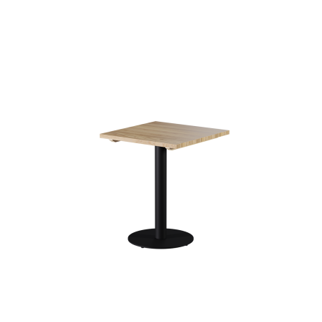 Table avec plateau bois ALFA R noir