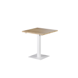 Table avec plateau bois ALFA S blanc