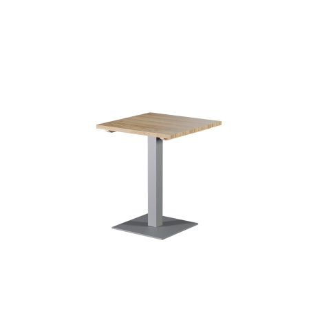 Table avec plateau bois ALFA S gris