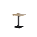 Table avec plateau bois ALFA S noir