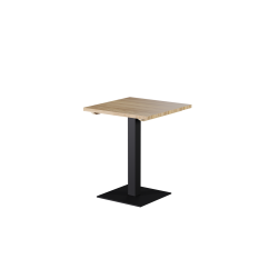 Table avec plateau bois ALFA S noir