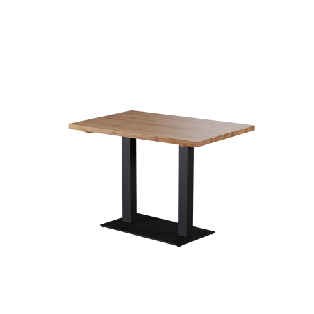 Table avec plateau en chêne ALFA DUO noir