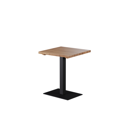Table avec plateau en chêne ALFA 40x55 noir