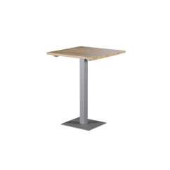 Table avec plateau bois ALFA BAR gris