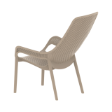 Chaise pour jardin à bière AERO LUNGO beige
