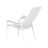 Chaise pour jardin à bière AERO LUNGO blanc
