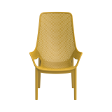 Chaise pour jardin à bière AERO LUNGO moutarde
