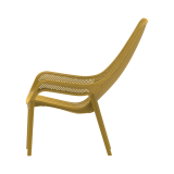 Chaise pour jardin à bière AERO LUNGO moutarde