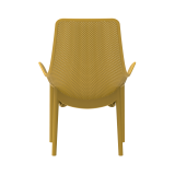 Chaise pour jardin à bière AERO LUNGO moutarde