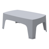 Table de jardin à bière DUNA-T 98x59 gris clair