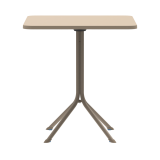 Table de jardin à bière PRATO 70x70 beige