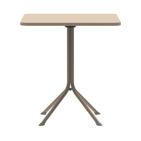 Table de jardin à bière PRATO 70x70 beige