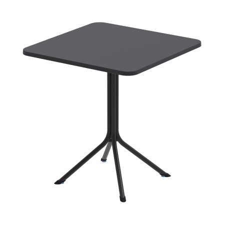 Table de jardin à bière PRATO 70x70 noir