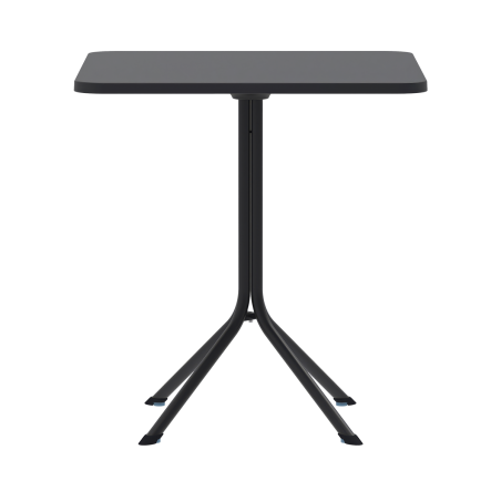 Table de jardin à bière PRATO 70x70 noir