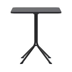 Table de jardin à bière PRATO 70x70 noir