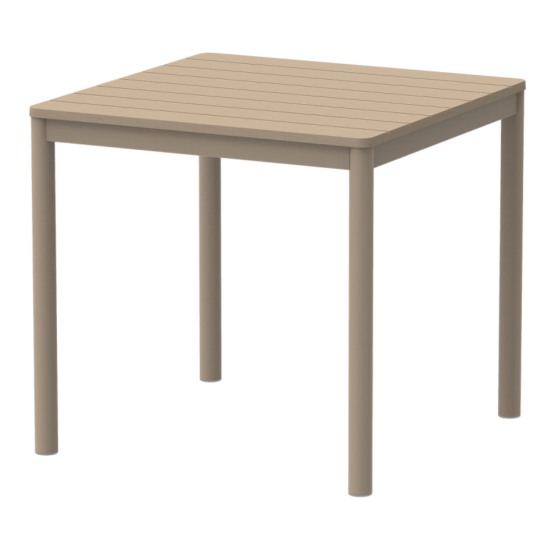 Table de jardin à bière TERRAZZA 80x80 beige
