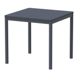 Table de jardin à bière TERRAZZA 80x80 gris foncé