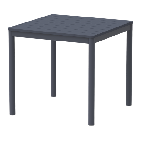 Table de jardin à bière TERRAZZA 80x80 gris foncé