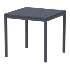 Table de jardin à bière TERRAZZA 80x80 gris foncé