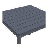 Table de jardin à bière TERRAZZA 80x80 gris foncé