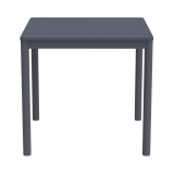 Table de jardin à bière TERRAZZA 80x80 gris foncé
