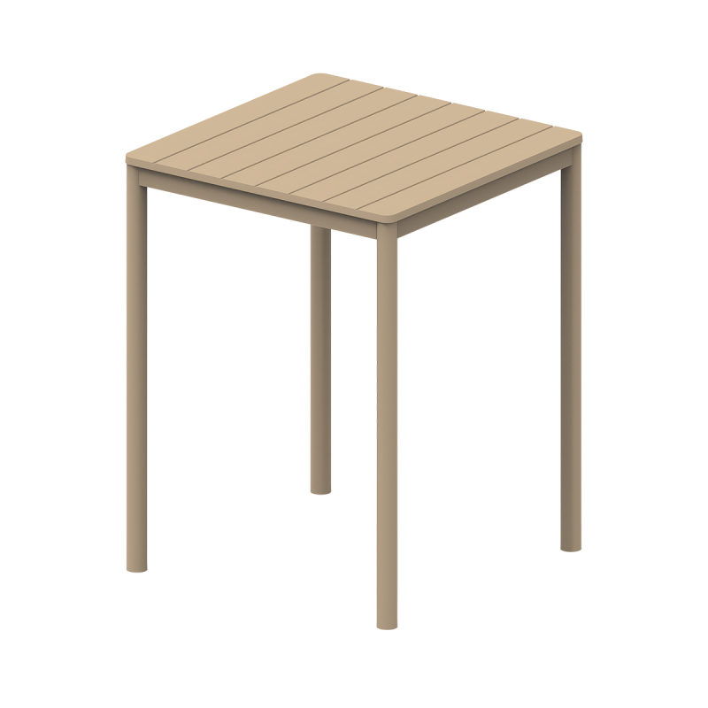 Table de jardin à bière TERRAZZA BAR 80x80 beige