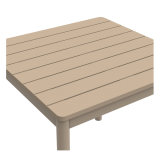 Table de jardin à bière TERRAZZA BAR 80x80 beige