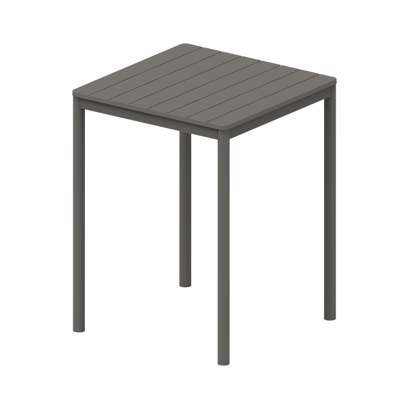 Table de jardin à bière TERRAZZA BAR 80x80 gris foncé