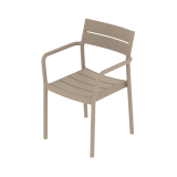 Chaise pour jardin à bière CAPRI ARM beige